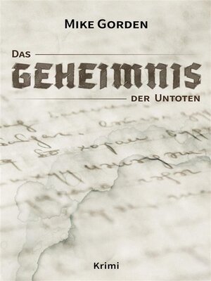cover image of Das Geheimnis der Untoten